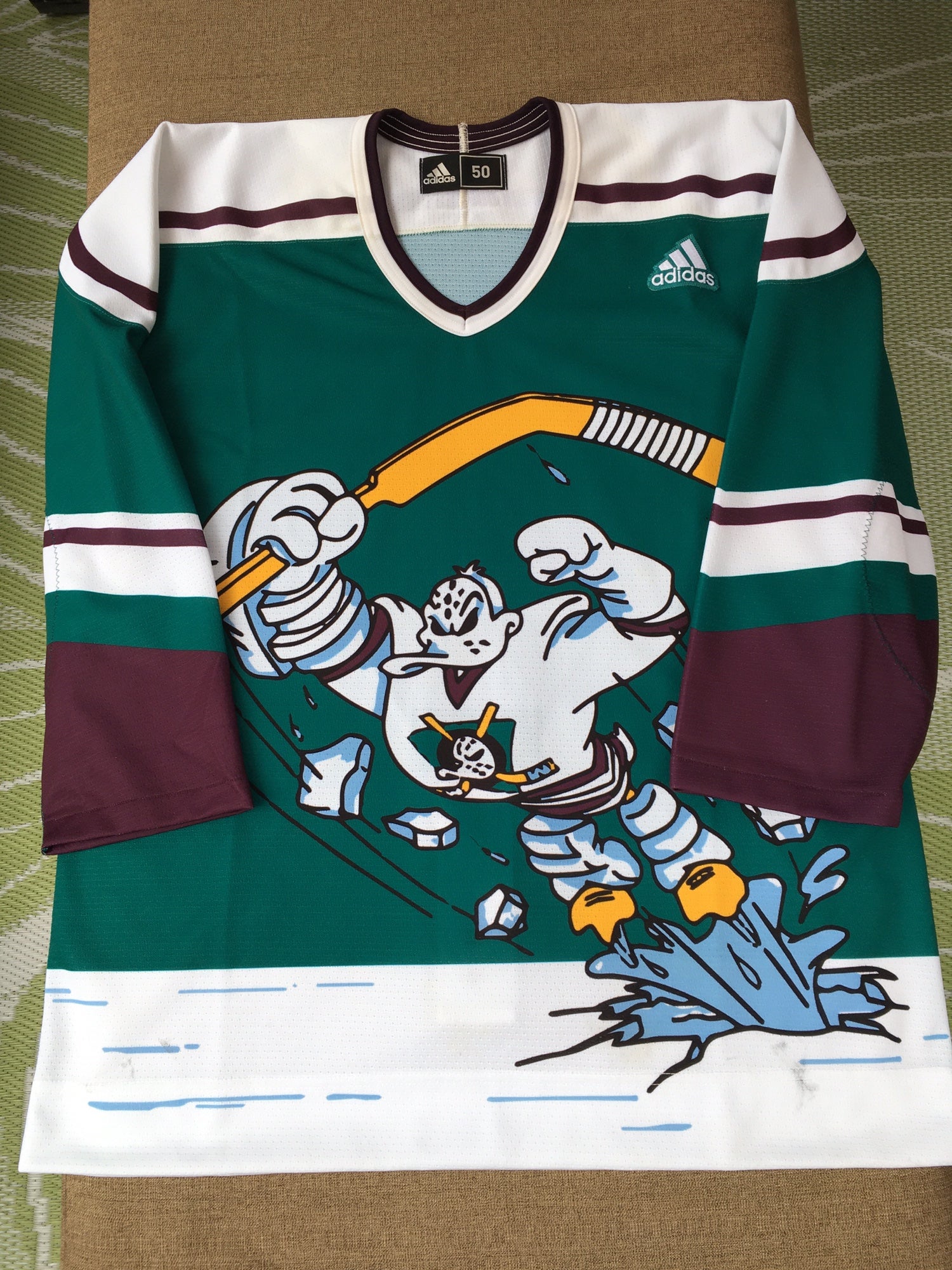 ADIDAS x DISNEY Mighty Ducks CONWAY Jersey Medium (size 50) NWT Retail $230