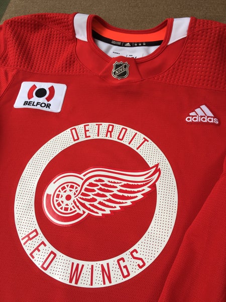 Detroit Red Wings adidas Hockey Fights Cancer Practice Jersey - Black