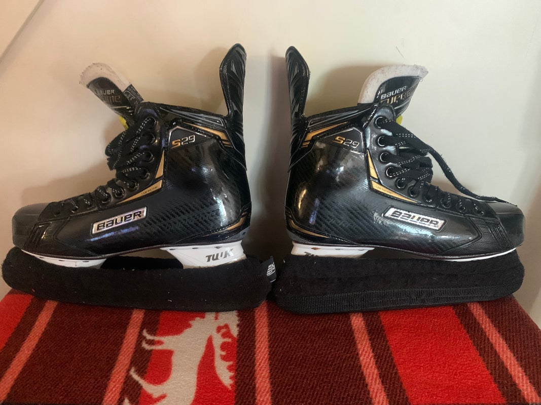 Used Bauer Extra Wide Width Size 8.5 Supreme S29 Hockey Skates