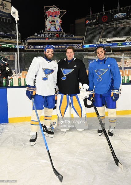 Rare! St. Louis Blues WINTER CLASSIC Adidas MIC Pro Stock Hockey