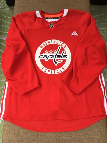 Washington Capitals Adidas MIC Pro Stock Hockey Practice Jersey Size 56