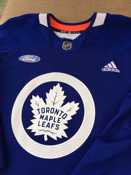 New Toronto Maple Leafs MiC 56 White Adidas Practice Jersey w