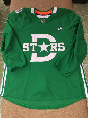 Rare! Dallas Stars Winter Classic Adidas MIC Pro Stock Hockey Practice Jersey Size 56