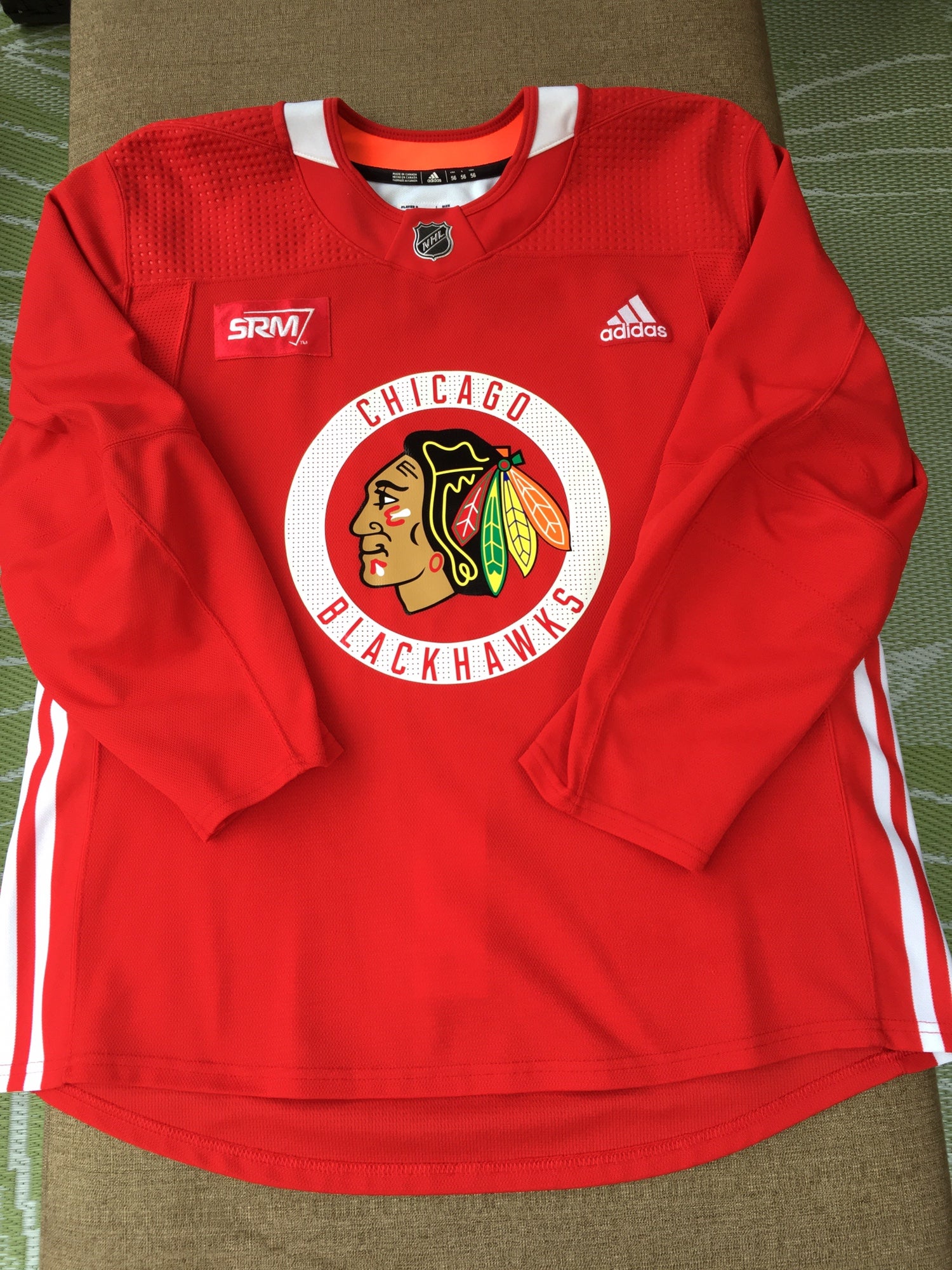 Detroit Red Wings Adidas MIC Pro Stock Hockey Practice Jersey Size 56