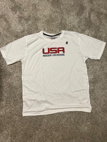 USA Indoor Lacrosse Epoch White Performance T-Shirt