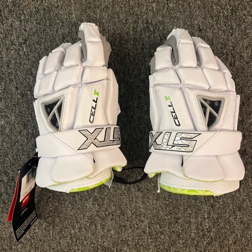 STX Cell V (Medium) White Lacrosse Gloves |