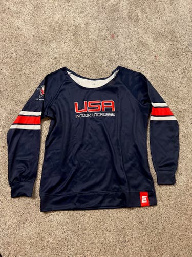 USA Indoor Lacrosse Wide Neck Epoch Long Sleeve Shirt