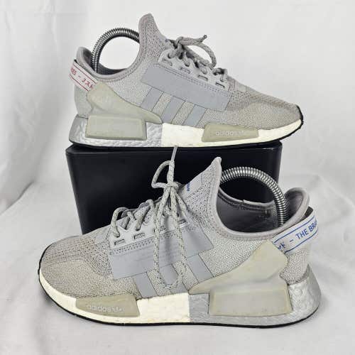 Adidas NMD R1 V2 Mens Size 6, Womens 7 Gray Silver Running Shoes Sneakers FW8049