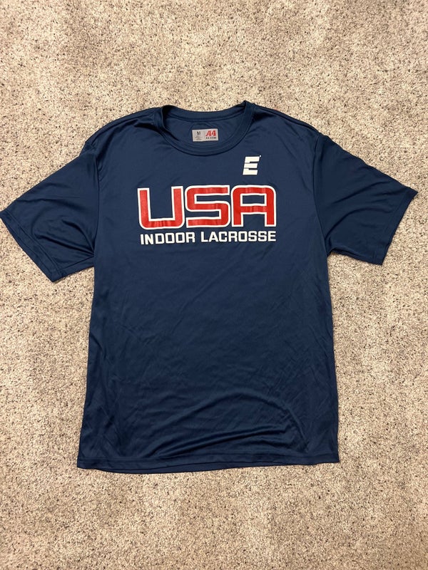 USA Indoor Lacrosse Team Issued Navy Blue Men's Shooter Shirt NEW