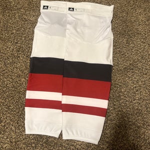 Pro Stock Adidas NHL Arizona Coyotes Game Socks White Away