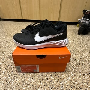 Brand New And In Box!! Youth Nike Alpha Huarache 3 Turf, Black, Size 4Y