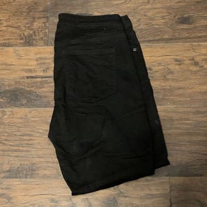 Old Navy Women's Rockstar Super Skinny Dark Washed Black Jeans Sz 14 Short