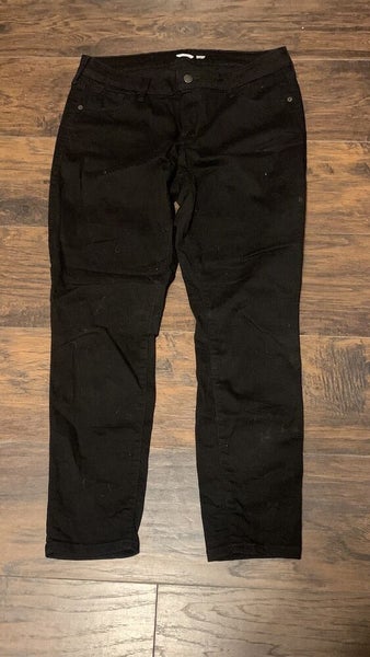 Old Navy Women's Rockstar Super Skinny Dark Washed Black Jeans Sz