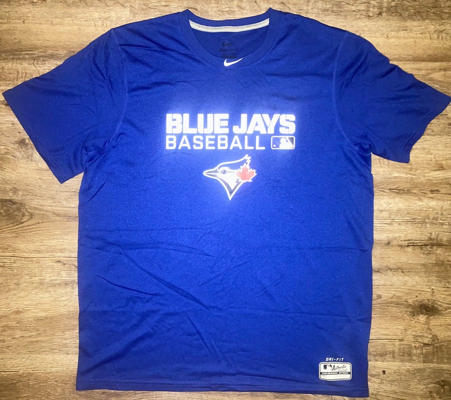(Large) New Nike MLB Authentic Toronto Blue Jays Dri-Fit Shirt