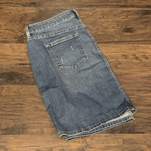 Sonoma Goods For Life Slightly Distressed Mid Washed Women's Jean Skirt  Sz 16