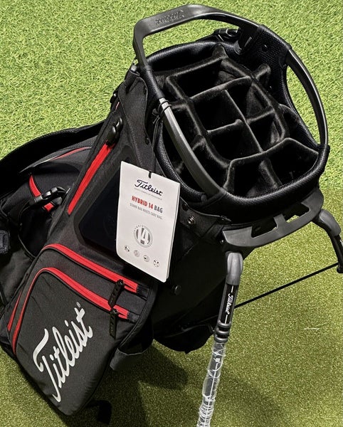 Titleist Hybrid 14 Stand Bag Black/Black/Red