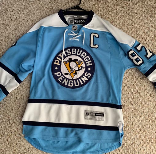 2008 Pens Winter Classic Crosby Jersey Reebok Adult Small