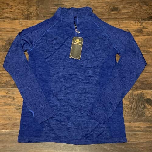 Stella Elyse 1/4 Zip Royal Blue Casual Athletic Workout Jacket Sz Lg/XL
