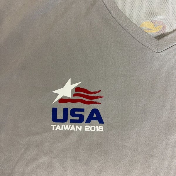 Kansas Jayhawks Mens Shirt Large Adidas Gray USA Short Sleeve NCAA Basketball