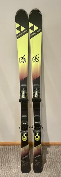 Fischer 150 cm RC4 Speed Racing/COMBI Skis R13 with Fischer RC9 Bindings  (max din 9)