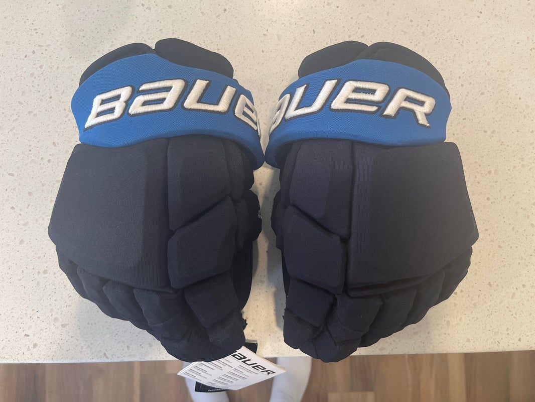 New Bauer 14" Pro Stock Supreme 2S Pro Gloves Winnipeg Jets