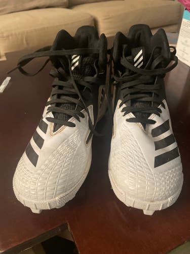 White Men's Size 4.0 (Women's 5.0) Adidas Cleats