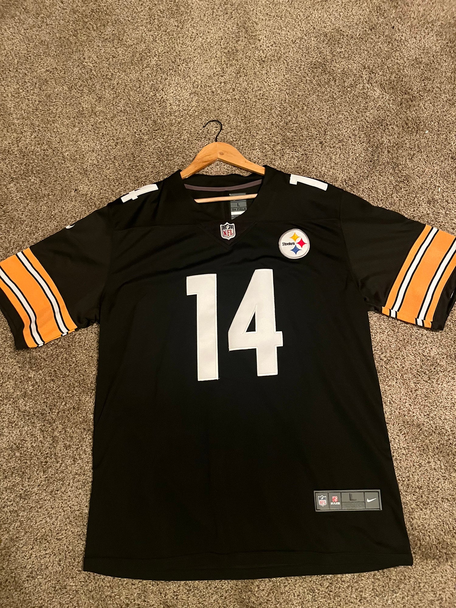 NWT Pittsburgh Steelers Men's Lg. PROLINE Jersey #5 Dobbs