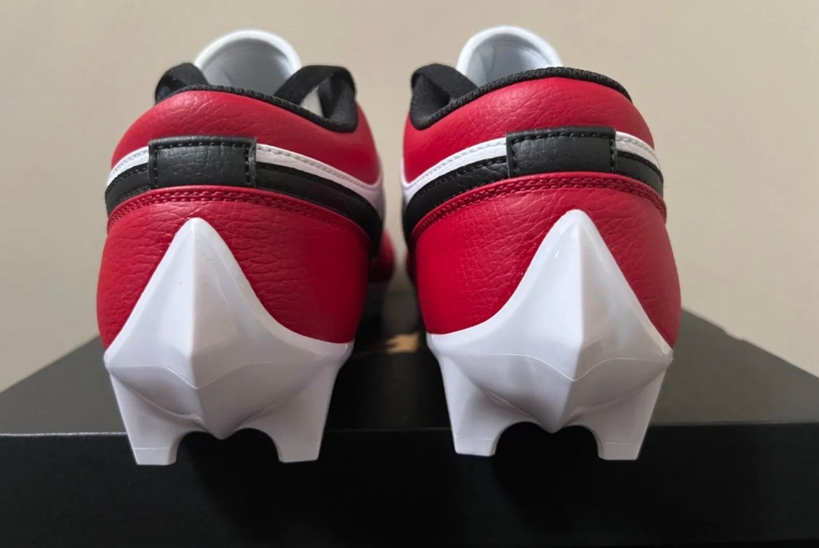 jordan 1 cleats football red