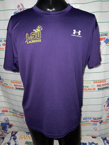 LSU Lacrosse Shirt Under Armour Large