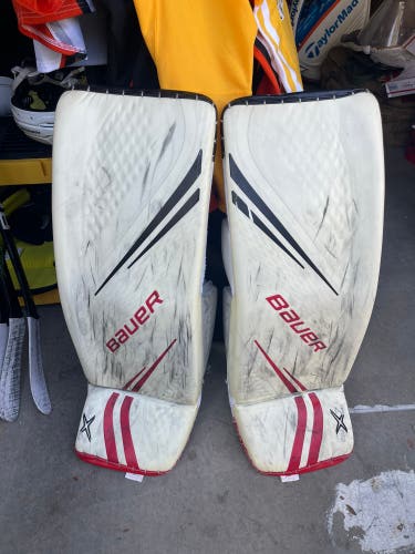 Used Large Bauer Pro Stock Vapor 2X Pro Goalie Leg Pads
