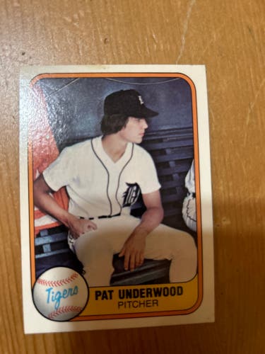 Pat underwood card 1981