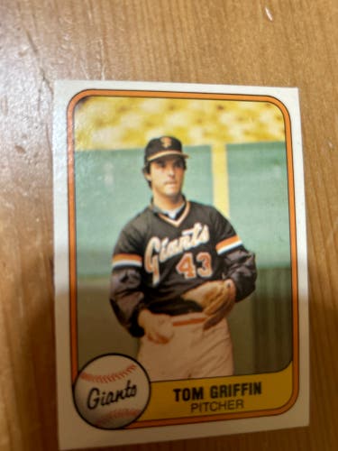 1981 Tom Griffin Card
