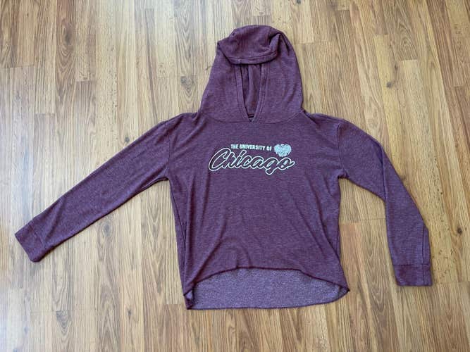 University of Chicago Maroons NCAA WOMEN'S CUT Size 2XL XXL Pullover Hoodie!