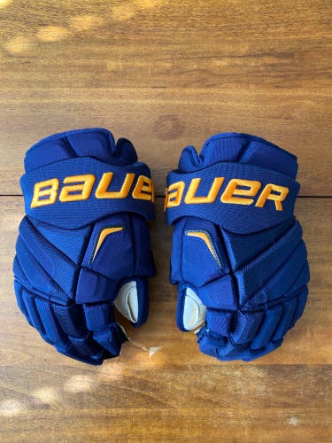 Bauer 15" Pro Stock Vapor APX2 Pro Gloves - St. louis Blues - David Backes