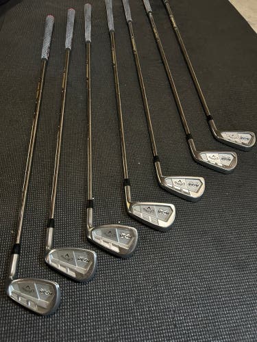 Men's Right Handed Stiff Flex Steel Shaft Razr X Forged Iron Set