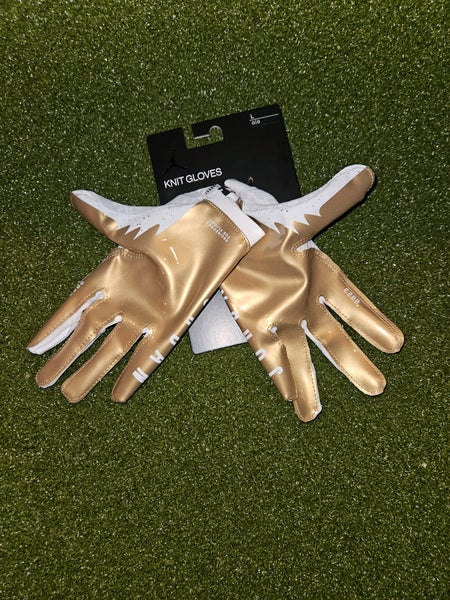 Gold New Adult Large Jordan Jordan Vapor Knit 4.0 Gloves 