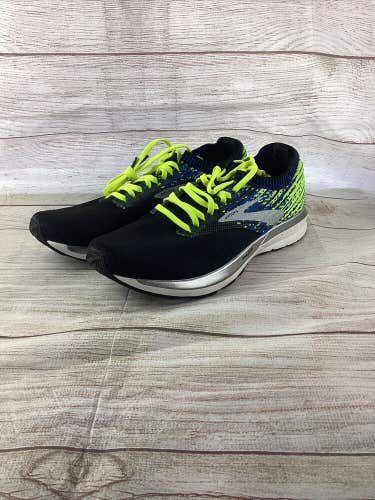 Brooks Ricochet Knit DNA Amp Black & Blue Running Shoes Sz 10 NEW 1102931D004