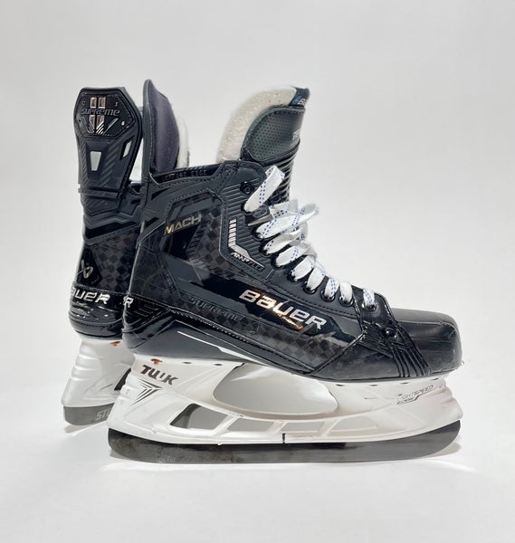 Bauer Supreme Mach NHL Pro Stock Skates w/ New STEP Blacksteel - R:8 1/4 L:8 (D/A) - Stepan #2