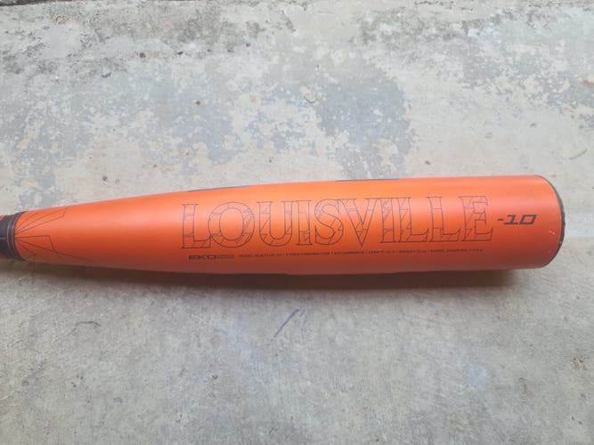 Used 2022 Louisville Slugger Composite Meta Bat (-10) 18 oz 30"