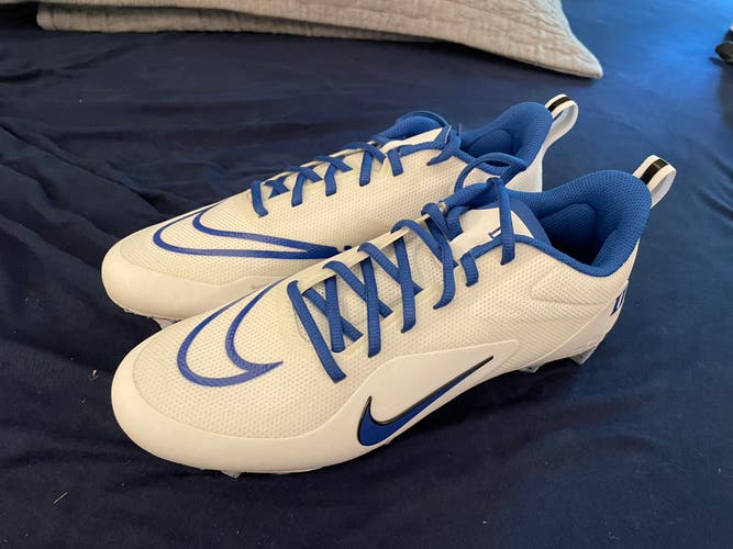 White Unisex Molded Cleats Low Top Alpha Huarache 8 Pro