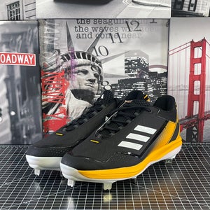 Adidas Icon 7 Men's Baseball Metal Cleats S23856 Size 12  Core Black/Gold NEW