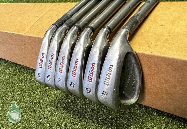 Used Right Handed Wilson Fat Shaft Irons 5-PW Regular Flex Graphite Golf Set