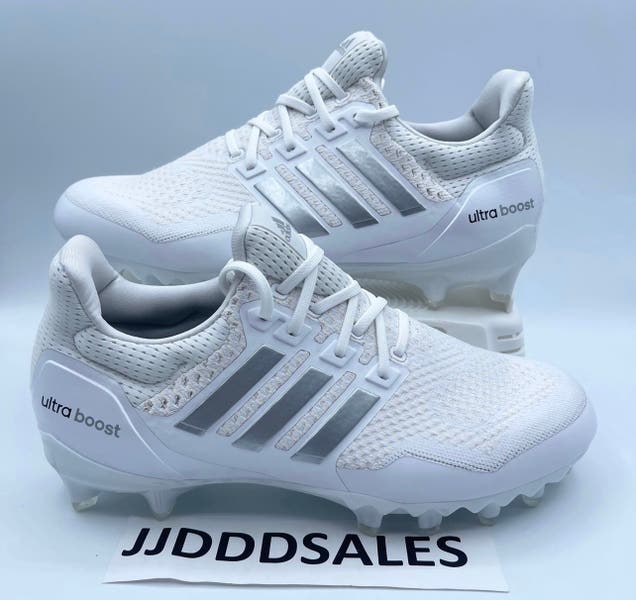 adidas Men's Ultraboost Football Cleats, Size 16, Grey/White