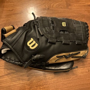 Wilson Elite A2444 14" Right Hand Throw RHT Black Leather Softball Glove