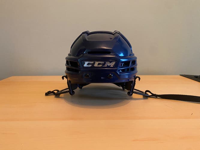 BARELY USED CCM TACKS X HELMET(NAVY BLUE)