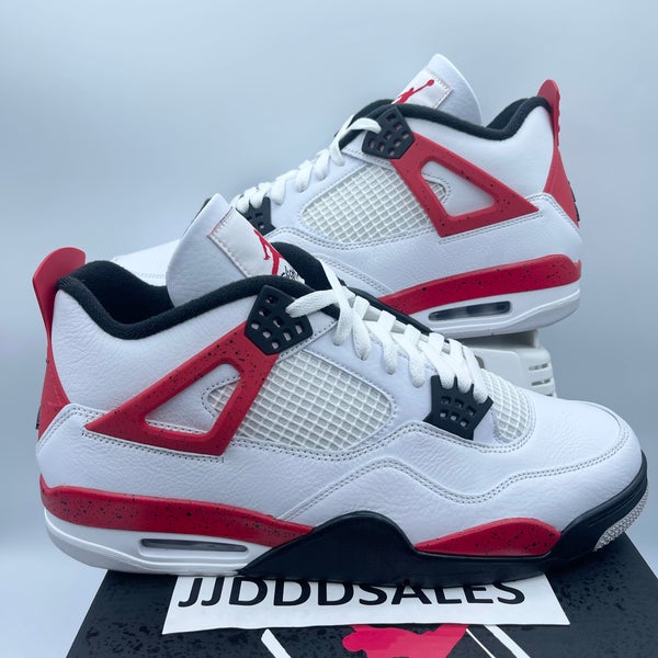 Nike Air Jordan 4 Retro Red Cement Men's Sizes Black *SHOE BOX ONLY*  DH6927-161
