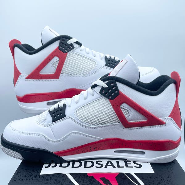 Nike Air Jordan 4 Retro Red Cement DH6927-161 Men display picture 1