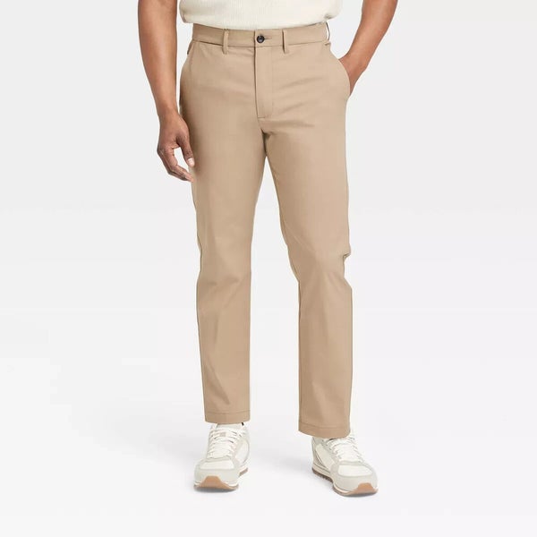 NWT Goodfellow and Co. Men's Slim Tech Chino Tan Size 29 30