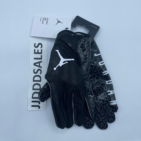 Nike Jordan Jet 7.0 Football Gloves Black Grey Magnigrip+ Men's