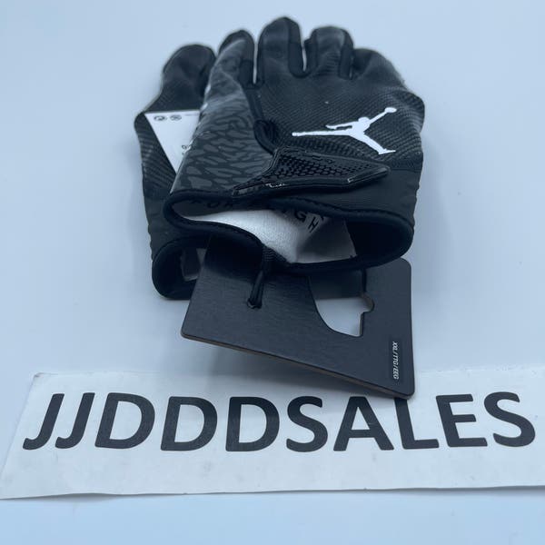 Nike Jordan Jet 7.0 Football Gloves Black Grey Magnigrip+ Men's